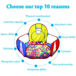 Ball Pit Play Tent with Basketball Hoopfor Kids Indoor Toys - www.wowseastore.com