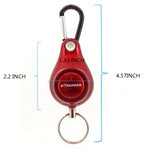 Resilience Retractable Rope Key Ring Anti-lost Alarm(Red) - www.wowseastore.com