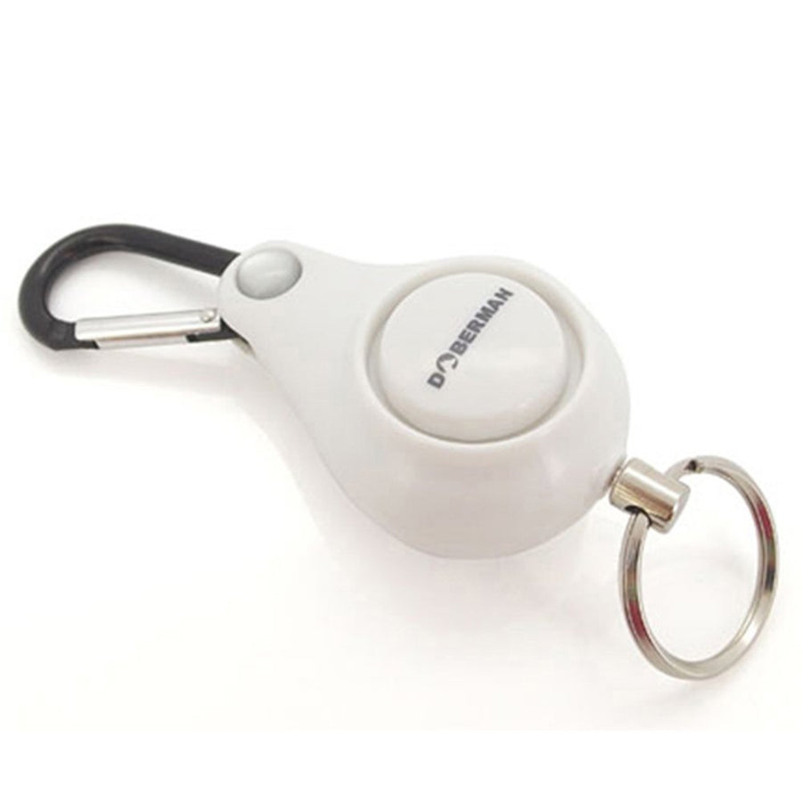 Resilience Retractable Rope Key Ring Anti-lost Alarm(White) - www.wowseastore.com