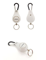 Resilience Retractable Rope Key Ring Anti-lost Alarm(White) - www.wowseastore.com