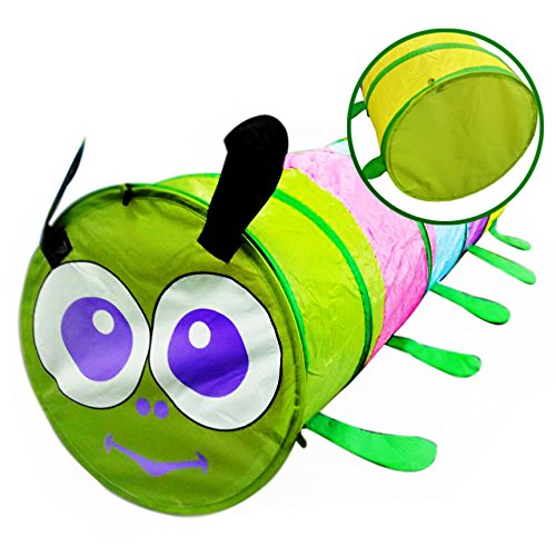 Caterpillar Indoor Pop Up Play Tunnel for Kid Babies - www.wowseastore.com