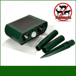 Animal repellent solar powered ultrasonic deterrent against dogs, cats and rats, birds - www.wowseastore.com