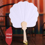 Blank White Paper Fan Dancing Props Party Favors Home Office DIY Decor - www.wowseastore.com