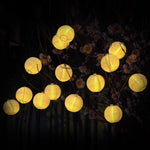 20 Lantern Ball Lights Solar Powered Warm White - www.wowseastore.com