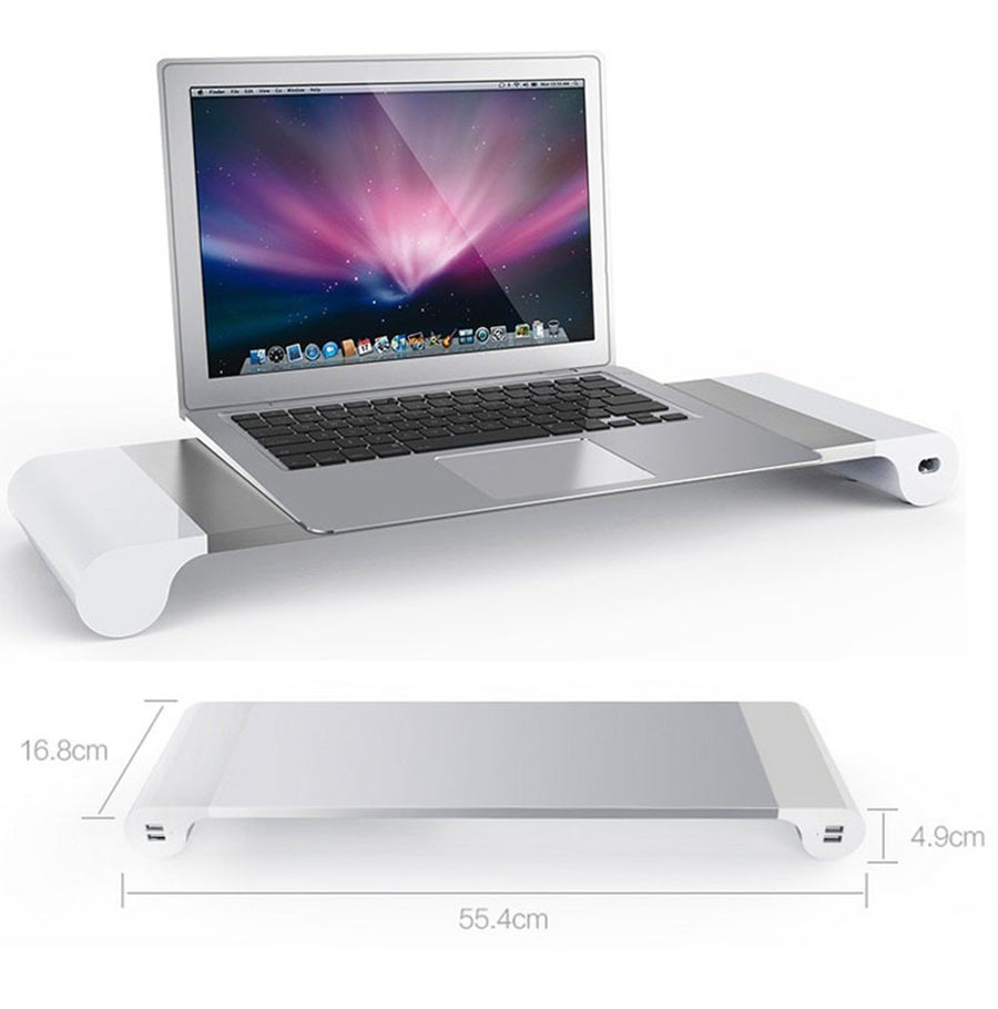 Laptop Notebook Stand with 4 USB Port and Keyboard Storage Space - www.wowseastore.com