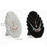 Top Grade Suede Pendant Necklace Tray Jewelry Accessories Display Case Show Shelf - www.wowseastore.com