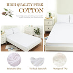 Waterproof Bed Bug Proof Box Bed Encasement Protector Bed Mattress Cover White - www.wowseastore.com